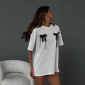 Short-Sleeved T-shirt 2025 For Women O-Neck Korean Fashion Female Clothing .