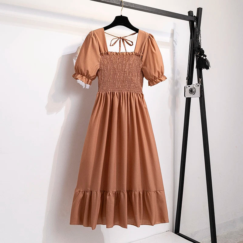 Spring Summer Chiffon Dresses Fashion.