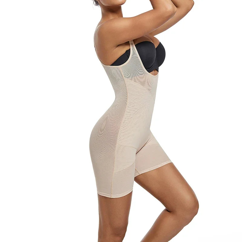 Shapewear Bodysuit Body Shaper Women. Underwear, Thin, Breathable, Adjustable Strap.