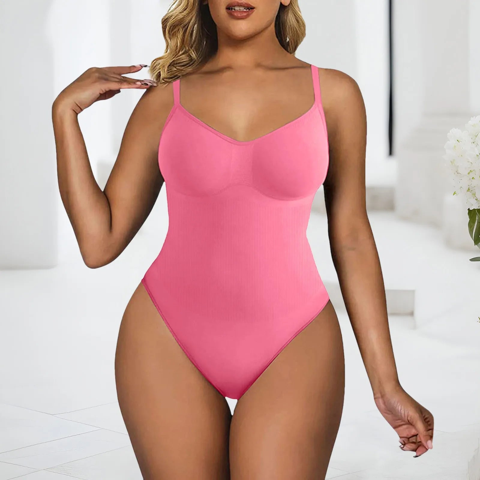 Women's Seamless Shaping Bodysuit Slimming Control.