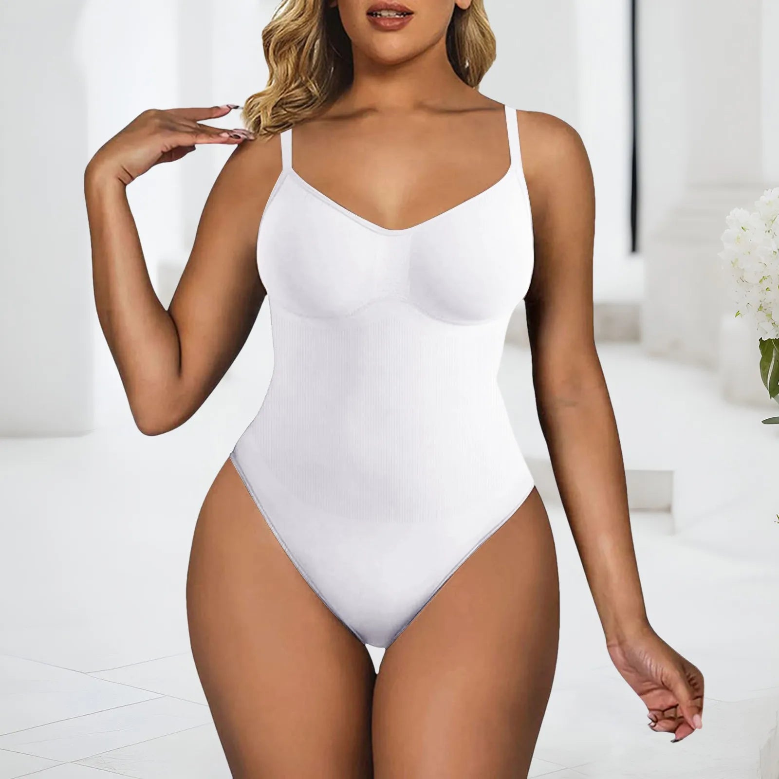 Women's Seamless Shaping Bodysuit Slimming Control.