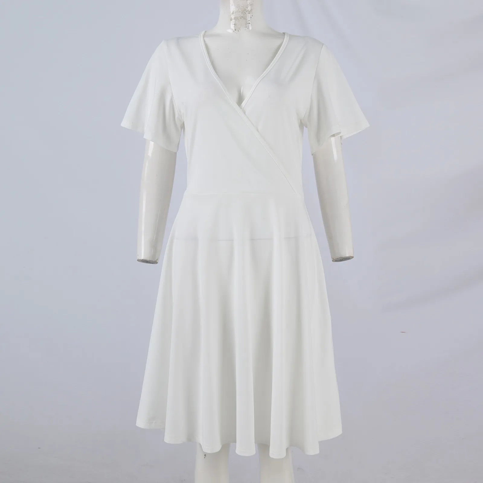 Women's Floral Short Sleeves Long Dress V-neck Sexy Casual Loose Elegant Dress Beach Hawaiian Holiday