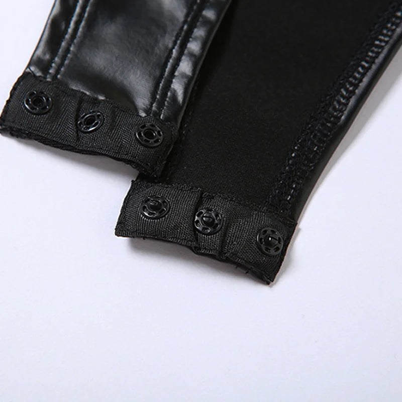 Black Slim Bodysuit ,Top Patchwork Summer Clothes For Women.