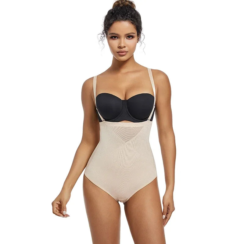 Shapewear Bodysuit Body Shaper Women. Underwear, Thin, Breathable, Adjustable Strap.