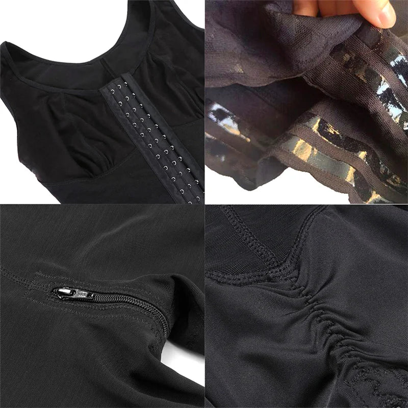 High Compression Fajas Colombianas Body Shapewear Women Corrective Girdle Tummy Control Post Liposuction BBL Slimming Waist Belt