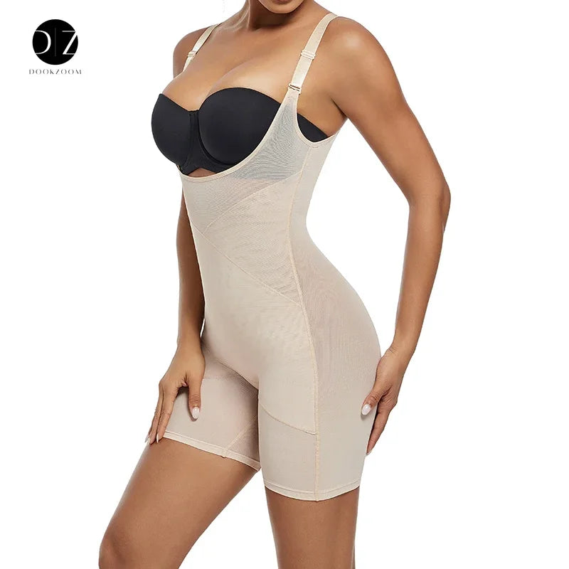 Shapewear Bodysuit Body Shaper Women. Underwear, Thin, Breathable, Adjustable Strap.
