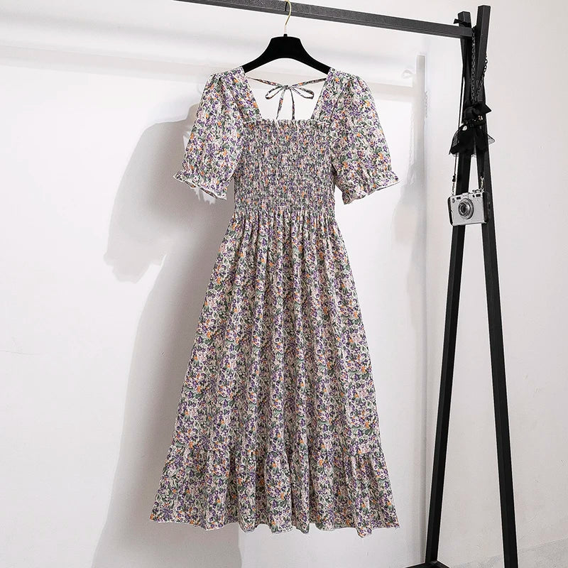 Spring Summer Chiffon Dresses Fashion.