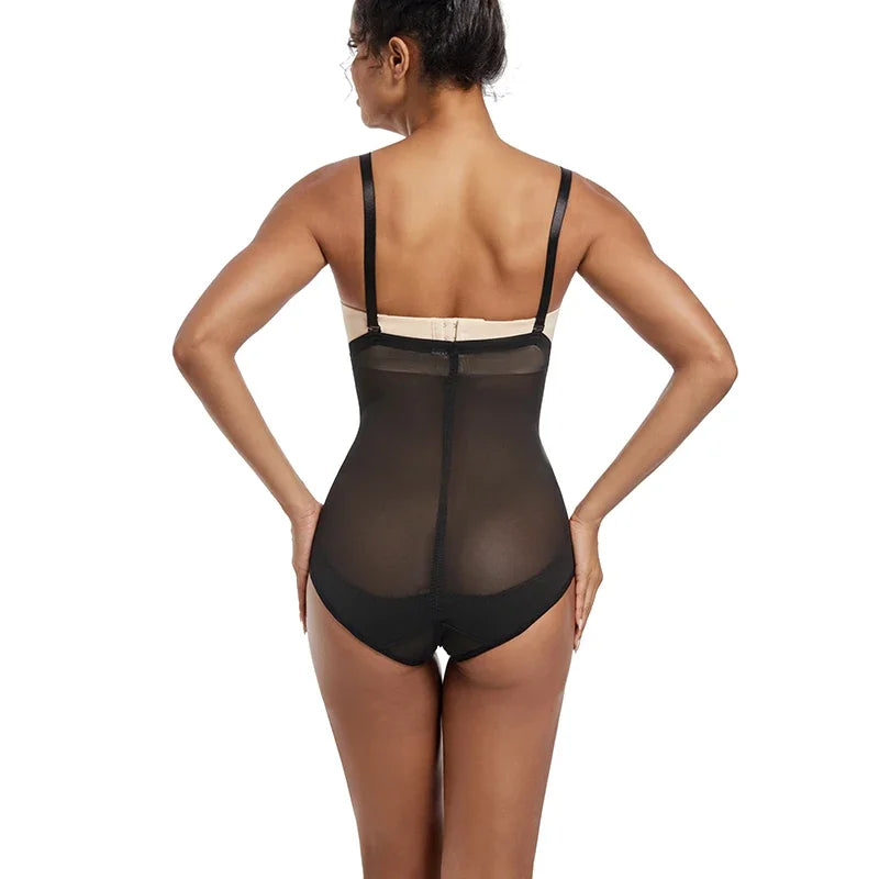 Shapewear Bodysuit Body Shaper Women. Underwear, Thin, Breathable, Adjustable Strap.