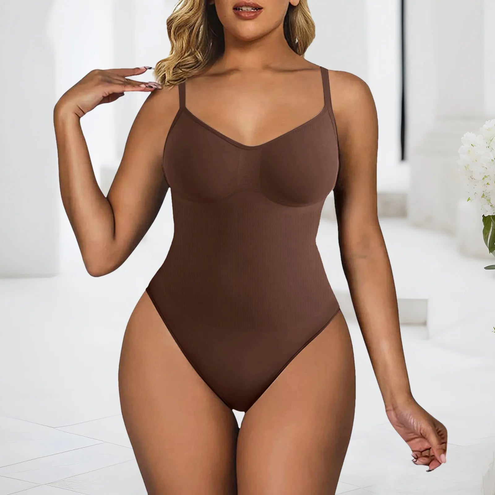 Women's Seamless Shaping Bodysuit Slimming Control.