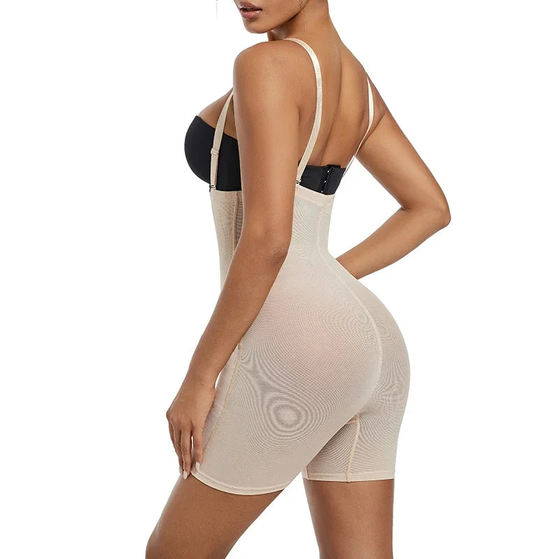 Shapewear Bodysuit Body Shaper Women. Underwear, Thin, Breathable, Adjustable Strap.