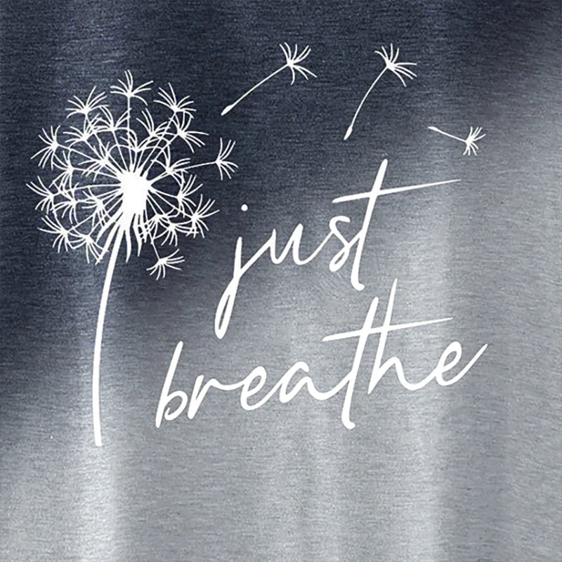 2025 New Spring Summer Women's T Shirt--Dandelion Gradient Printed Top Fashion Clothing Short Sleeve Matching  Clothes