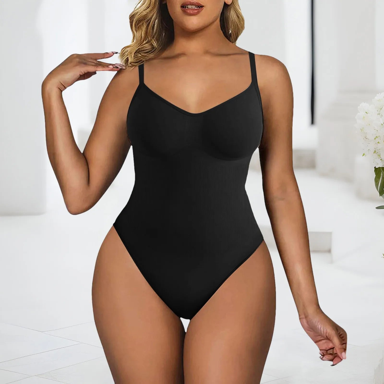 Women's Seamless Shaping Bodysuit Slimming Control.
