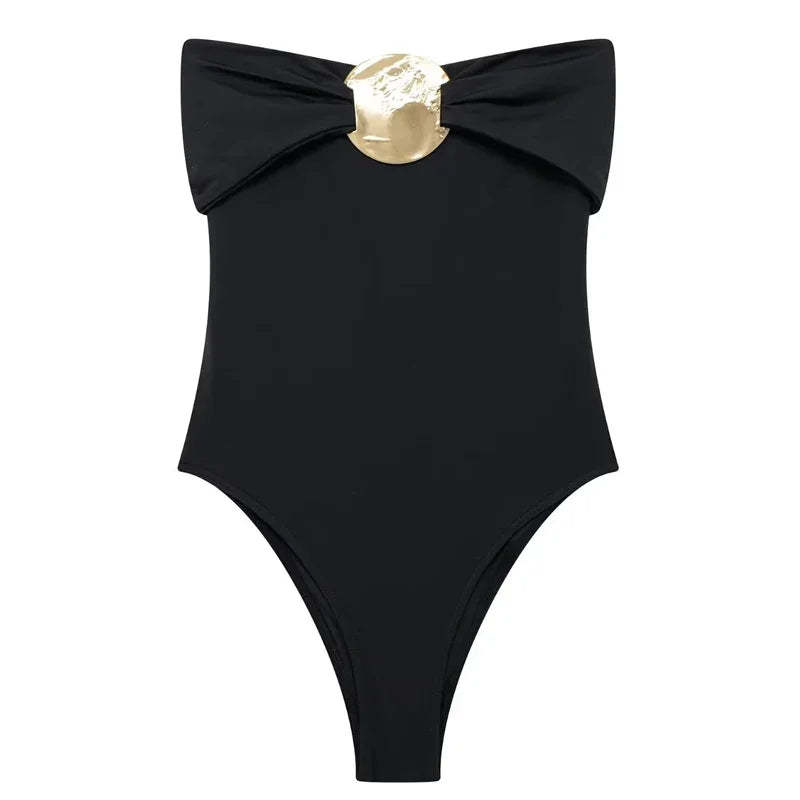 TRAF 2025 Womann Tops Bow Bodysuit Women Black Red Sleeveless Thong Bodysuit Gold Glitter Corset Rave Body suits.