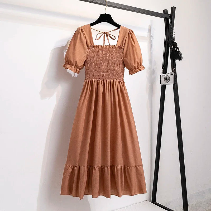 Spring Summer Chiffon Dresses Fashion.