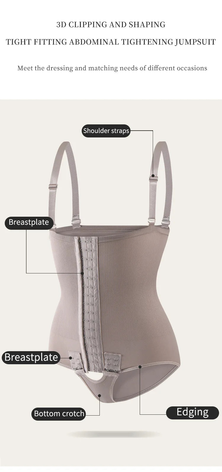 Women Shapewear Bodysuit High Waist Trainer Girdle Shorts Tummy Control Panties Body Shaper Butt Lifter Compression Underwear