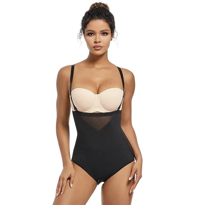 Shapewear Bodysuit Body Shaper Women. Underwear, Thin, Breathable, Adjustable Strap.