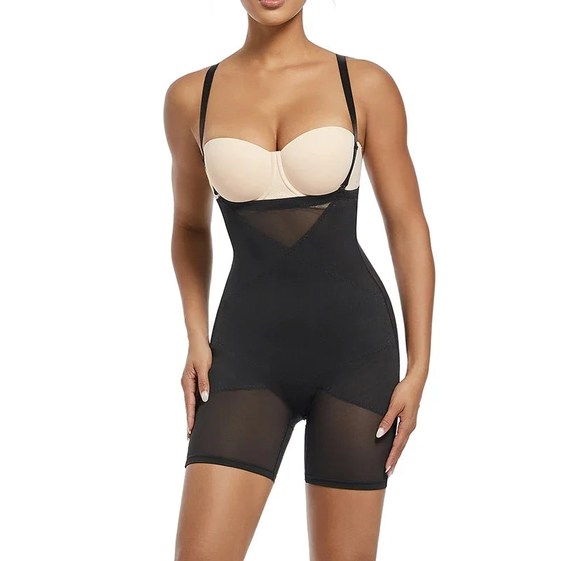 Shapewear Bodysuit Body Shaper Women. Underwear, Thin, Breathable, Adjustable Strap.