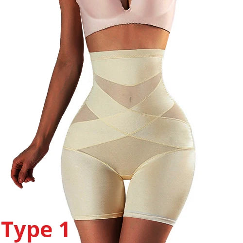 Culotte gainante taille haute pour femme, gaine amincissante, contrôle du ventre