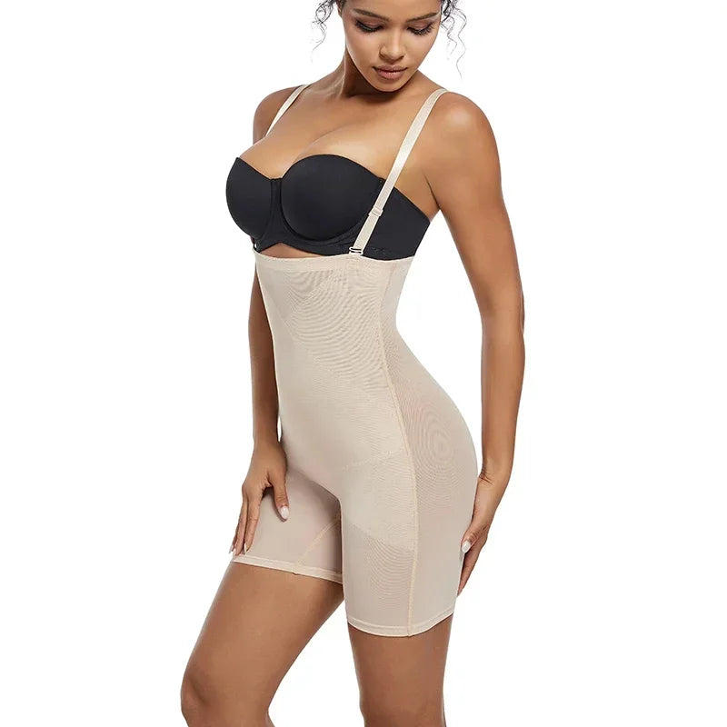 Shapewear Bodysuit Body Shaper Women. Underwear, Thin, Breathable, Adjustable Strap.