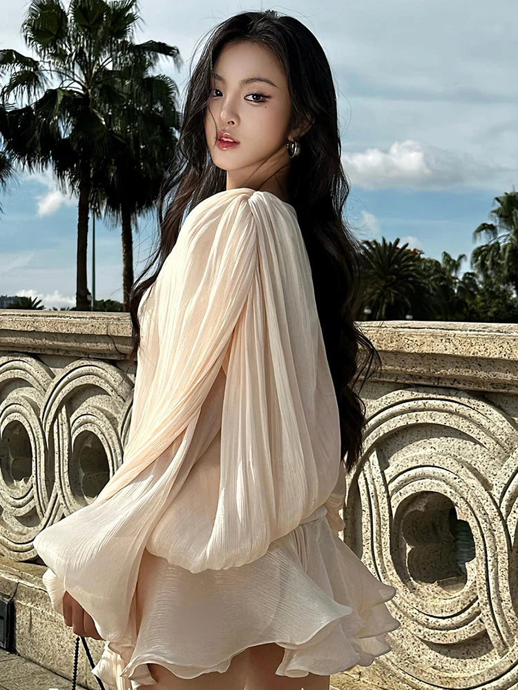 TWOTWINSTYLE Elegant Ruched Mini Dress – A stylish choice with great reviews.