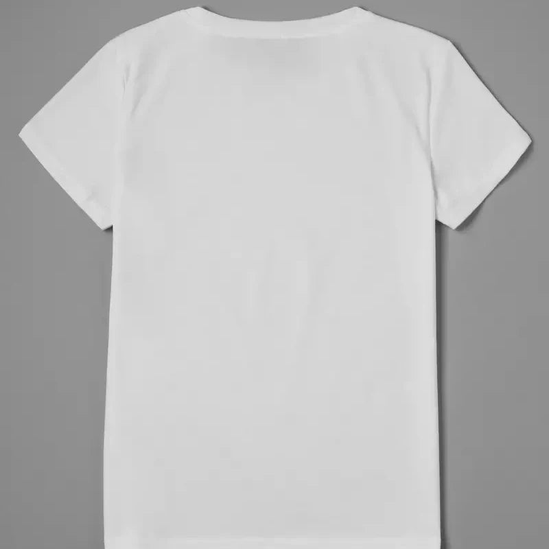 Women's T Shirt Summer Fashion Girl Bag Printed Ladies T-shirt Casual Short Sleeve Female Clothing Top Tee White T-shirt