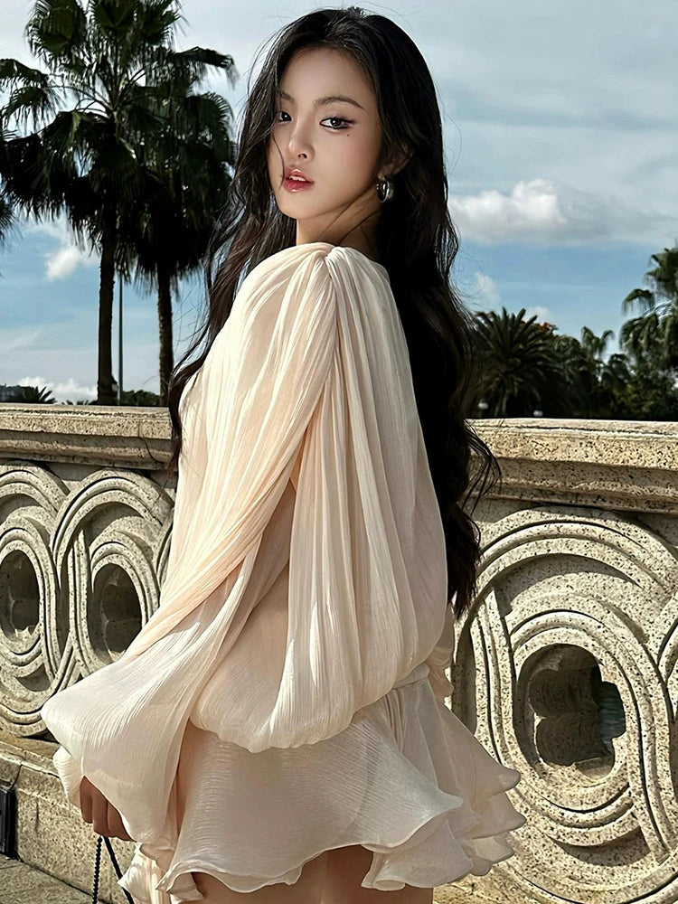 TWOTWINSTYLE Elegant Ruched Mini Dress – A stylish choice with great reviews.