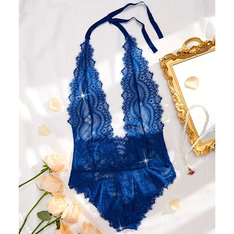 Women's Clothing Bodysuit Woman 2025 New Collection Deep V Perspective Backless Underwear One-piece Corset Hot Costume