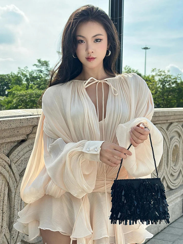 TWOTWINSTYLE Elegant Ruched Mini Dress – A stylish choice with great reviews.