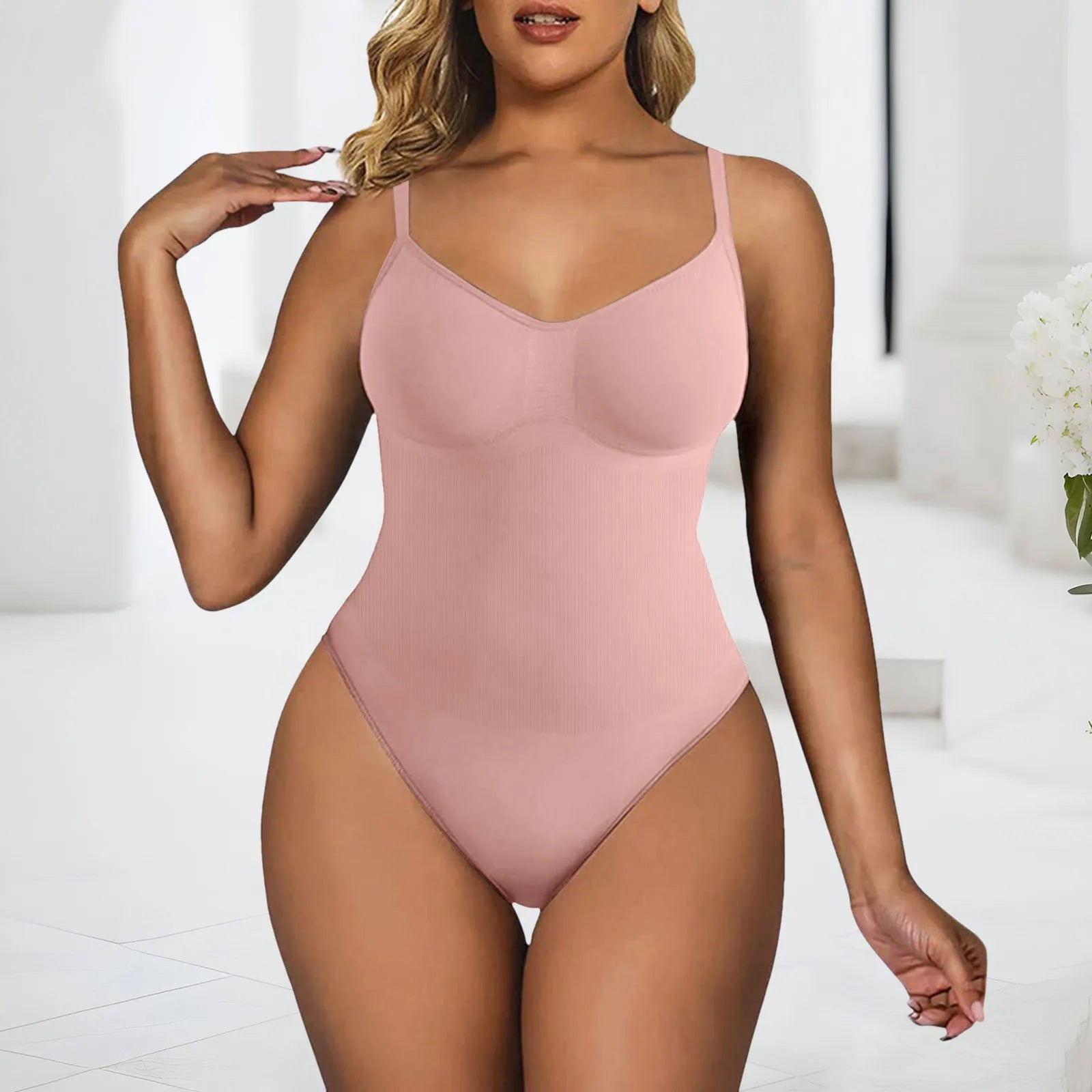 Women's Seamless Shaping Bodysuit Slimming Control.