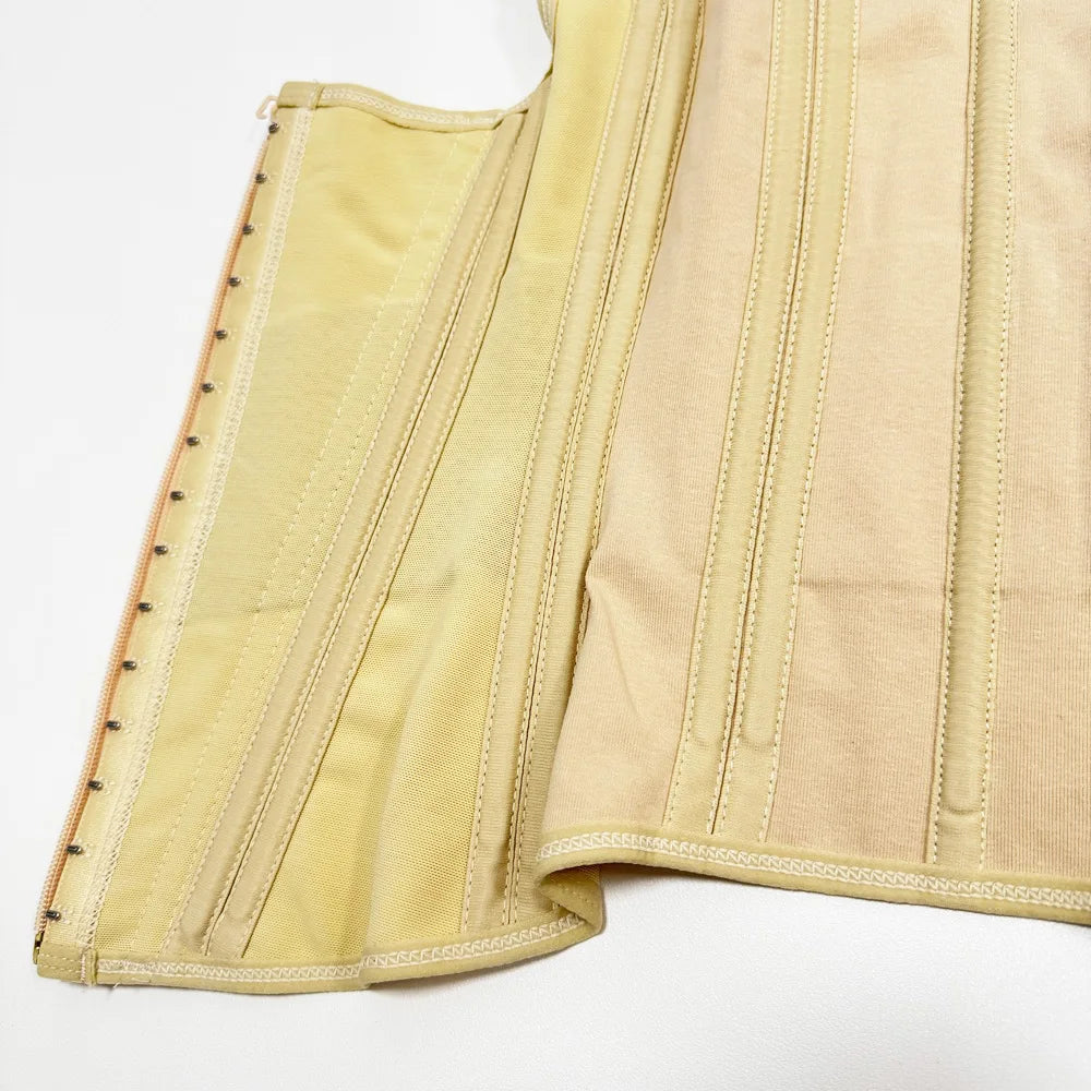 Fajas Colombianas Body Shaper Shapewear Women Vest Tops Double Compression Waist Trainer Corset Adjustable Zipper and Hook-eyes