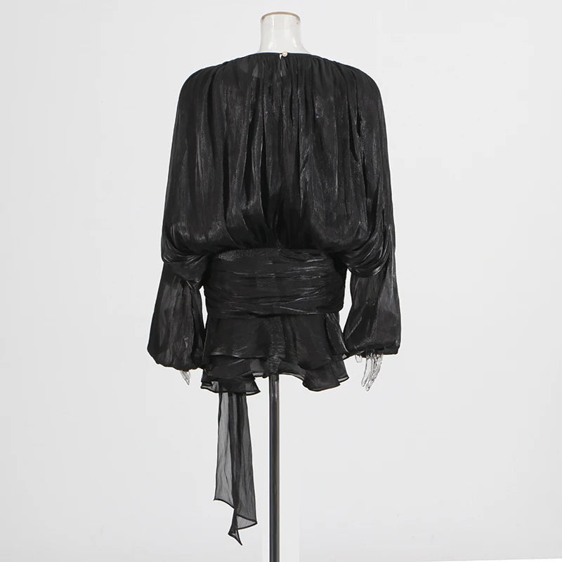 TWOTWINSTYLE Elegant Ruched Mini Dress – A stylish choice with great reviews.