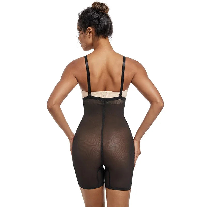 Shapewear Bodysuit Body Shaper Women. Underwear, Thin, Breathable, Adjustable Strap.