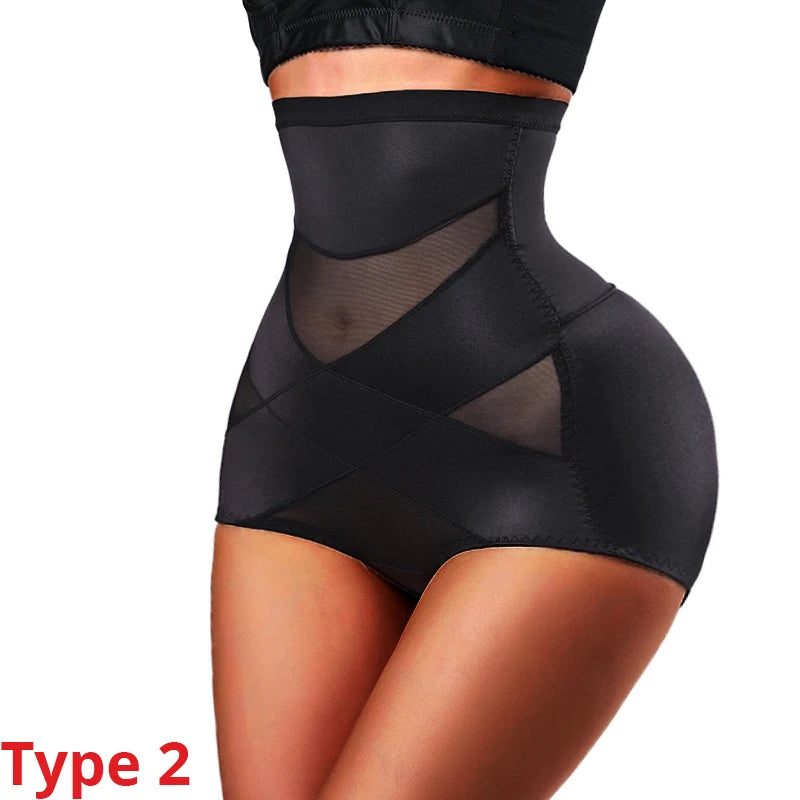 Culotte gainante taille haute pour femme, gaine amincissante, contrôle du ventre