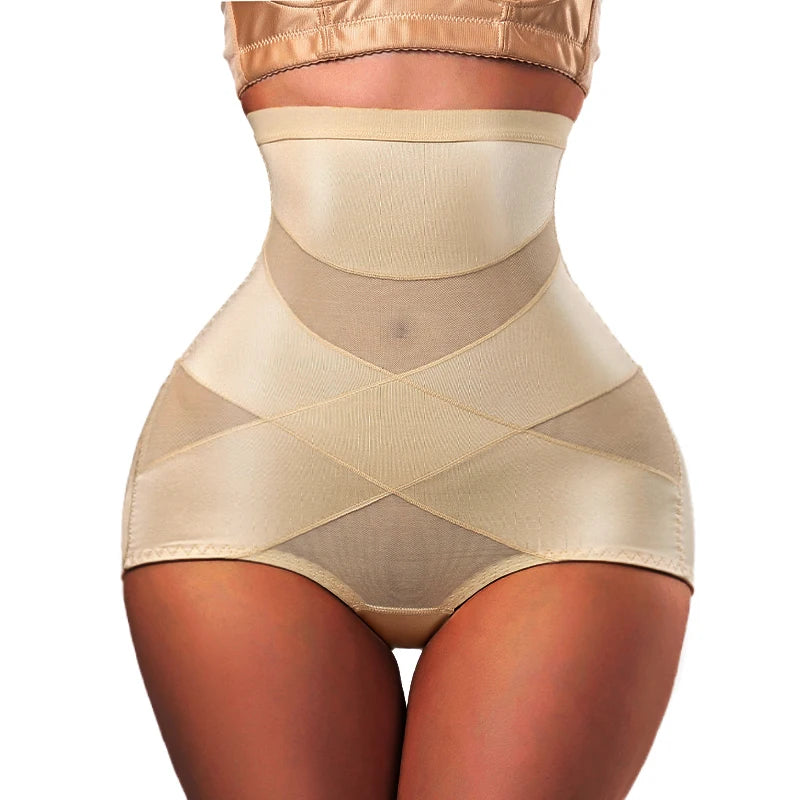 Culotte gainante taille haute pour femme, gaine amincissante, contrôle du ventre