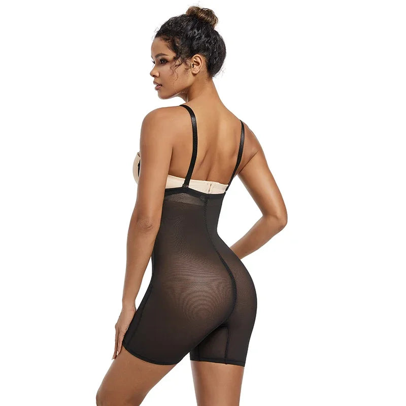 Shapewear Bodysuit Body Shaper Women. Underwear, Thin, Breathable, Adjustable Strap.